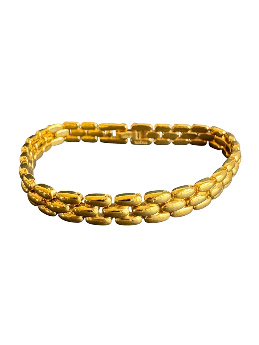 Citizen Gold Tone Panther Link Bracelet Womens Unisex 8"